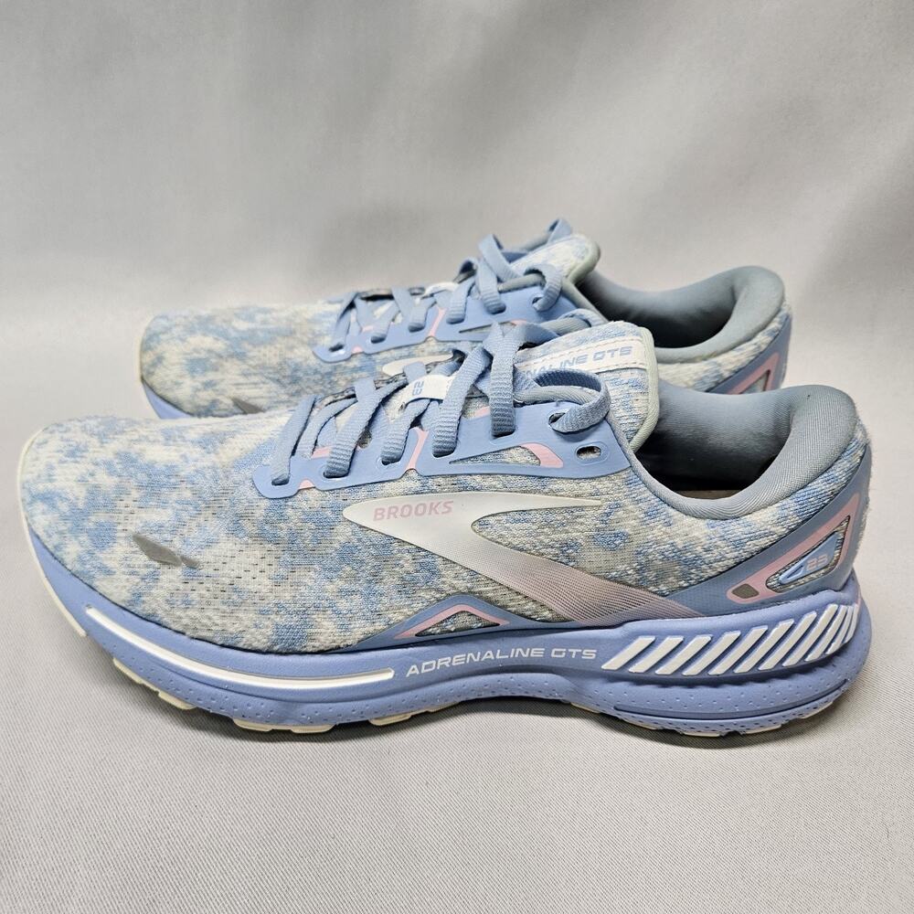 Brooks Adrenaline GTS 23 Women's Size 9 Blue Open Air/Pink Tie Dye Mesh Running